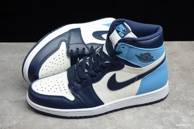 OG University 1 Retro Air - | Blue High Jordan UNC Obsidian 555088-140 0313